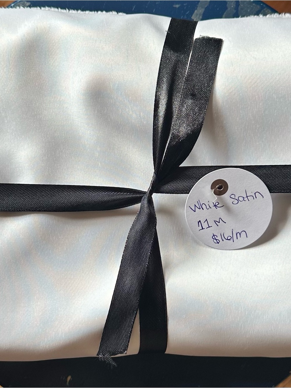White Satin fabric- 11 meters